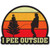 I Pee Outside Sticker - 3" Laptop Sticker - Waterproof Vinyl for Car, Phone, Water Bottle - I Love Peeing Outside Funny Camping Decal