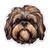 Shih Tzu Sticker - 3" Laptop Sticker - Waterproof Vinyl for Car, Phone, Water Bottle - Shih Tzu Dog Decal