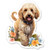 Cavapoo Sticker - 3" Laptop Sticker - Waterproof Vinyl for Car, Phone, Water Bottle - Dog Decal