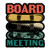 Board Meeting Snowboarding Sticker - 3" Laptop Sticker - Waterproof Vinyl for Car, Phone, Water Bottle - Snowboard Decal