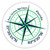 Fort Green Springs Florida 2-Inch Vinyl Decal Sticker Latitude Longitude Compass Design