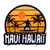 Maui Hawaii Sticker - 3" Laptop Sticker - Waterproof Vinyl for Car, Phone, Water Bottle - Tropical Beach Ocean Surfing Decal