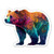 Bear Colorful Sticker - 3" Laptop Sticker - Waterproof Vinyl for Car, Phone, Water Bottle - Cute Colorful Dragon Decal