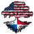 American Grown with Panama Roots Pride Tree Vinyl Sticker - Car Phone - 3"