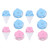 10 Pieces Lint Catcher for Laundry,Reusable Washing Machine Lint Catcher Washing Machine Lint Mesh Bag Hair Filter Net Pouch Washer Hair Catcher (Blue+Pink)