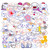Cute Dog Stickers 50PCS Cartoon Stickers for Kids Teens Adults, Vinyl Waterproof Kawaii Stickers for Water Bottles Laptop Luggage Phone Scrapbook