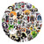62pcs Nightmare Halloween Christmas Stickers Waterproof Vinyl Stickers for Water Bottles Laptop Skateboard Luggage Computer Stickers for Teens Girls Kids