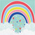 339809 Over The Rainbow Lunch Napkins, Multicolor, 6.5", 16 Ct.