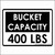 Bucket Truck Bucket Capacity 400 Lbs Danger Safety Sticker