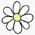 Daisy Flower Vinyl Waterproof Sticker Decal Car Laptop Wall Window Bumper Sticker 5''