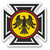 German Eagle Crest Vinyl Sticker Decal Travel 5"