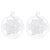 2pcs 8cm Hanging Glass Flowers Plant Vase Stand Holder Terrarium Container Candlestick Holder Home Decor