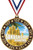 Sandcastle Building Competition 1st Place Perimeter Medal Gold, 2.75" Sandcastle Prizes, Kids Sandcastle Building Trophy Medal Awards 1 Pack