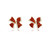 Christmas Red Bow Earrings Ribbon Bow Stud Earrings for Women Girls Pearl Bow Earrings Cute Bowknot Butterfly Stud Earrings Christmas Jewelry Gifts (Red Bow)