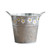 Galvanized Buckets Farmhouse Garden Flower Bucket Metal Bucket Vintage Watering Buckets Decorative for Home Indoor Outdoor Famrhous Porch Patio Tin Planters