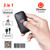 Tera Mini Wireless Barcode Scanner Compatible with Bluetooth, Printed Digital 1D 2D QR Barcode Reader Scanner Portable for PC, Laptop, Smartphone and Tablet with Vibration Alert Function (Orange)
