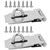 HUAJIAN Door Locks Hasp Latch,Stainless Steel Gate Lock Hasp,3 Inch Stainless Steel Safety Packlock Clasp Hasp Lock Latch, 2pack (3 Inch)