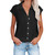 Blouses For Women Plus Size Linen Shirts Summer For Women Casual Button Down Tops Dressy Solid Tshirts Plain Short Sleeve Tees Shirts For Women Dressy Casual Shirt Short Sleeve Button Women Shirts
