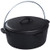 Cast Iron Dutch Oven with Iron Cover, Chef's Classic Pre-Seasoned Round Dutch Oven with Handles - 6- Quart, Black