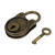 ZIANG 1pcs Vintage Bear Antique Style Mini Archaize Padlocks Key Lock with Key for Handbag Small Luggage Tiny Craft Diary Toy Box (Bronze)