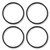 GLX-Union-ORING Pool Salt Chlorination Cell Union O-Ring for Hayward TurboCell, O-43 (4-Pack)
