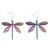 Dragonfly Earrings for Women Animal Earrings Colourful Dragonfly Pendant Drop Earrings Dragonfly Jewelry Gift for Women Girls