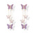Butterfly Earrings for Women Gold Butterfly Tassel Earrings Purple Butterfly Dangle Earrings Crystal Butterfly Hoop Earrings Jewelry Gift for Girls