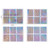 Newooh 24 Sheets DIY Nails Stamping Template Nail Stickers Irregular Grid Stencil Reusable Nail Art Vinyls Hollow Stickers