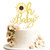 1 PCS Sunflower Oh Baby Cake Topper Glitter Gender Reveal Oh Baby Sunflower Cake Pick for Baby Shower Kids Boys Girls Birthday Party Cake Decorations Supplies