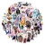 50Pcs Sing Stickers for Kids, Funny Cartoon Movie Sing Sticker for Teen, Cute Waterproof Vinyl Sticker for Adult Water Bottle Laptop Phone