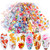 Fall Nail Art Stickers Maple Leaf Nail Foils Transfer Sticker Nails Designs Supply Autumn Flowers Leaves Nail Decals Thanksgiving DIY Holiday Nail Stickers for Women Girls Manicure Decorations
