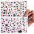 Halloween Nail Art Stickers Decals 12 Sheets Self-Adhesive Halloween Nail Stickers Pumpkin Witch Skull Spider Bat Nail Design Stickers for Halloween Party