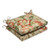Pillow Perfect Outdoor Botanical Glow Tiger Stripe Squared Corners Seat Cushion, Set of 2