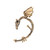 Punk Vintage Dragon Ear Climber Earrings Dragon Ear Cuff Earrings Dragon Clip Wrap Earrings No Piercing Earrings Jewelry for Women and Girls (Gold)