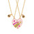 Bff Friendship Necklaces for Women Girls Best Friend Necklace for Women Girls Birthday Christmas Gifts for 2 Girls Besties Bff Matching Rainbow Heart Necklaces for Women Girls Best Friends