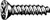 100#4 X 3/8" Phillips Flat Head Tapping Screws Black Oxide
