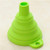 Silicone Foldable Funnel for Water Bottle Liquid Transfer Collapsible Funnel Kitchen Tool, Green