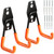 Heavy Duty Garage Hooks for Hanging, 2 Pack Garage Storage Hooks for Ladder Extension Cord Tool Cable, Wall Mount Small Utility U Hooks, Garage Hanger&Organizer