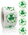 500 PCS St Patricks Day Stickers, 1.5'' Round 4 Green Shamrock Stickers - Self-Adhesive Roll Labels for St. Patrick's Day Decoration School Party Parade Irish Decoration Supply