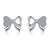 Butterfly Stud Earrings for Women | 925 Sterling Silver Butterfly Studs | CZ Butterfly Earring