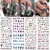 8 Sheets Snake Nail Art Stickers,3D Butterfly Flower Nail Art Decals Colorful Self-Adhesive Floral Leaf Snake Nail Transfer Decals for Women Manicure Art Decorations