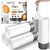 Small Trash Bags 4 Gallon - 60 Count Drawstring Unscented Small Garbage Bags, White Trash Can Liners for Bathroom, Bedroom, Office