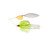 War Eagle Custom Lures WE12GT02 1/2 Tandem Willow Gold Frame White Chartreuse