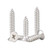 #4 x 1-1/4" Stainless Flat Head Phillips Wood Screw - 100PCS,304 Stainless Steel 18-8, Self Tapping Screws