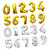 10pcs 16 0-9 Number Balloons Alphabet Letter Balloon Gold Number Balloons Number Digital Balloons Birthday 18 Balloons Letter Ballons Number Ballons Big Numbers Decorate