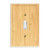 Solid Wood Single Toggle Light Switch Plate 4.8" X3.14" Light Switch Cover Quality Raw Wooden Single Toggle Switch Plate Decorative Wall Plate Bamboo
