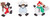 7493 "Roly Poly Snowmen Buttons