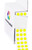 0.25 inch Round Label Permanent Color Code Dot Stickers, 250 Labels per Dispenser Box, Fluorescent Yellow