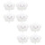 8PCS White Cloud Balloons 18 Inch Mylar Foil Cloud Balloons for Baby Shower Birthday Wedding Party Supplies