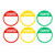 Counted Labels Stickers, 2 Inch Round Adhesive Writable Inventory Control Labels Counting Stickers for